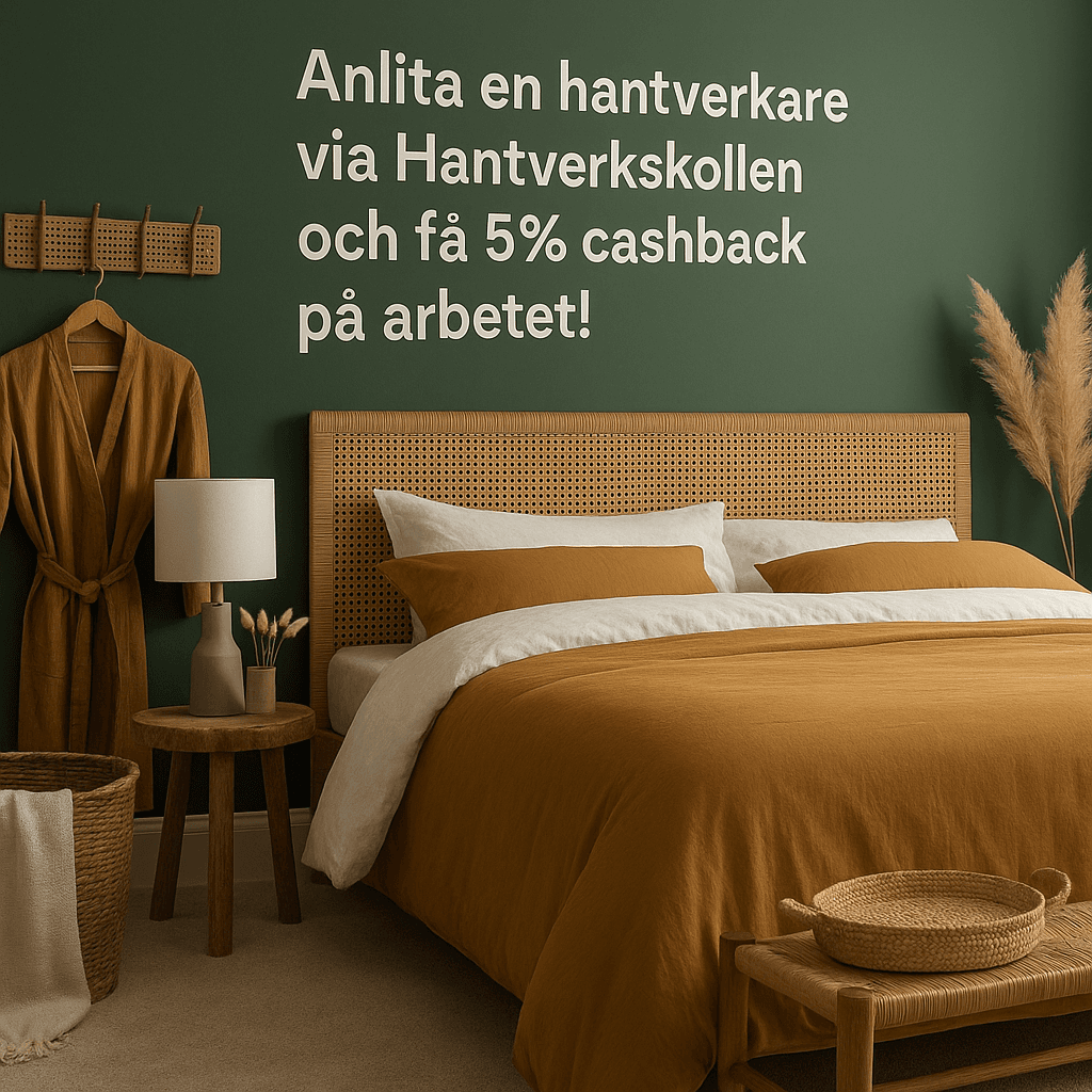 Professionellt hantverksarbete - bokhyllor i grönt